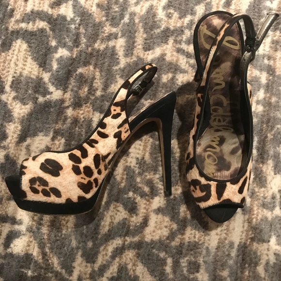 Sam Edelman Cheetah Print Heel - Picture 1 of 3